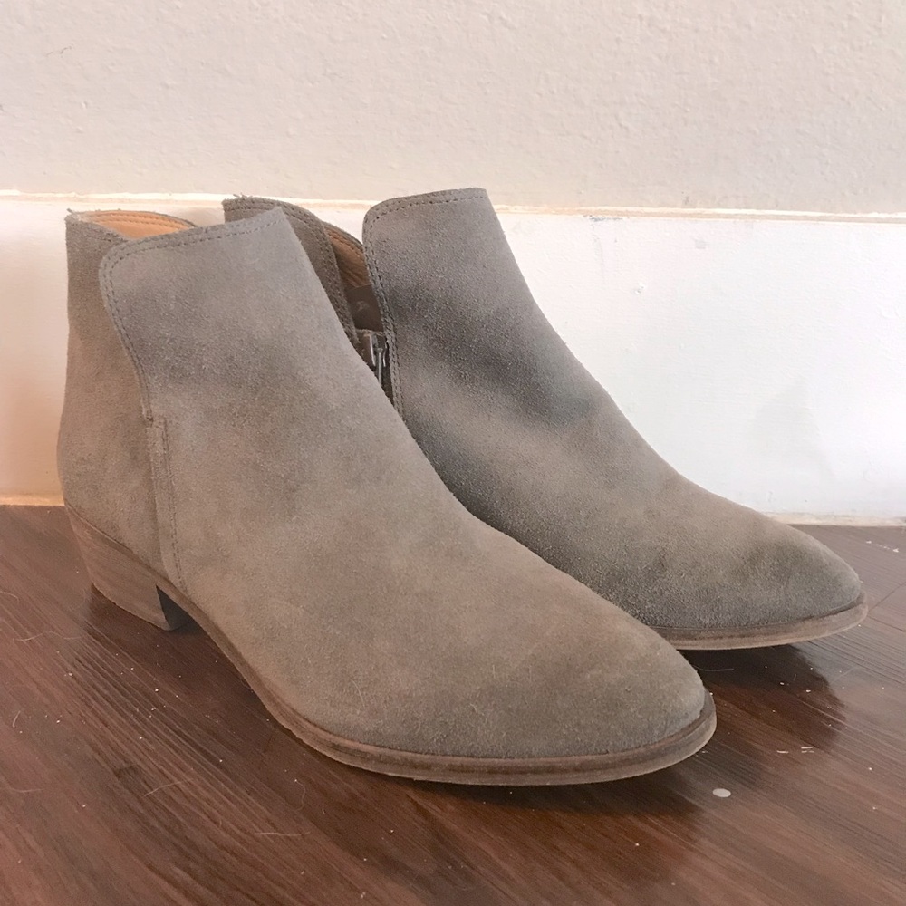 Splendid Gray Suede Booties 7